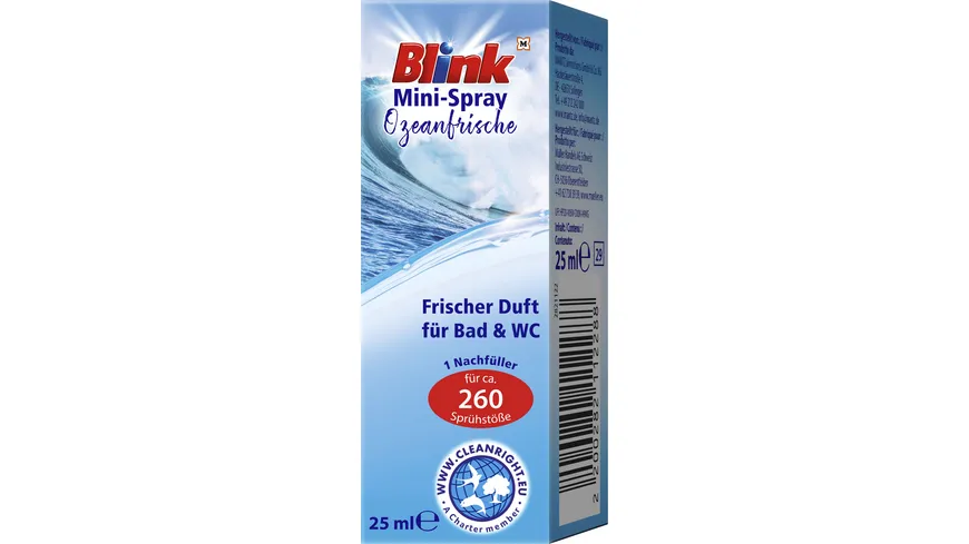 Blink Mini-Spray Ozeanfrische 25 ml