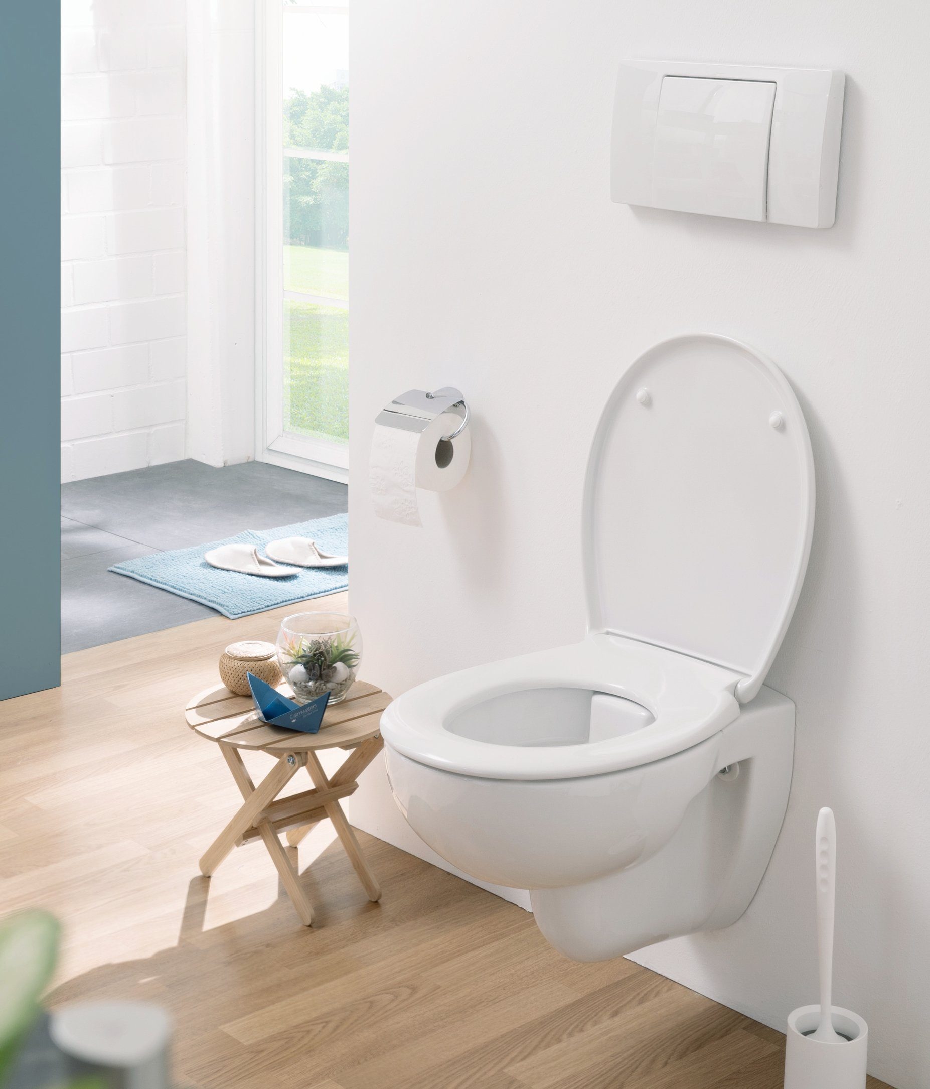 Calmwaters WC-Sitz Original, Made in EU, Absenkautomatik, Abnehmbar, Standard O-Form, 26LP2904