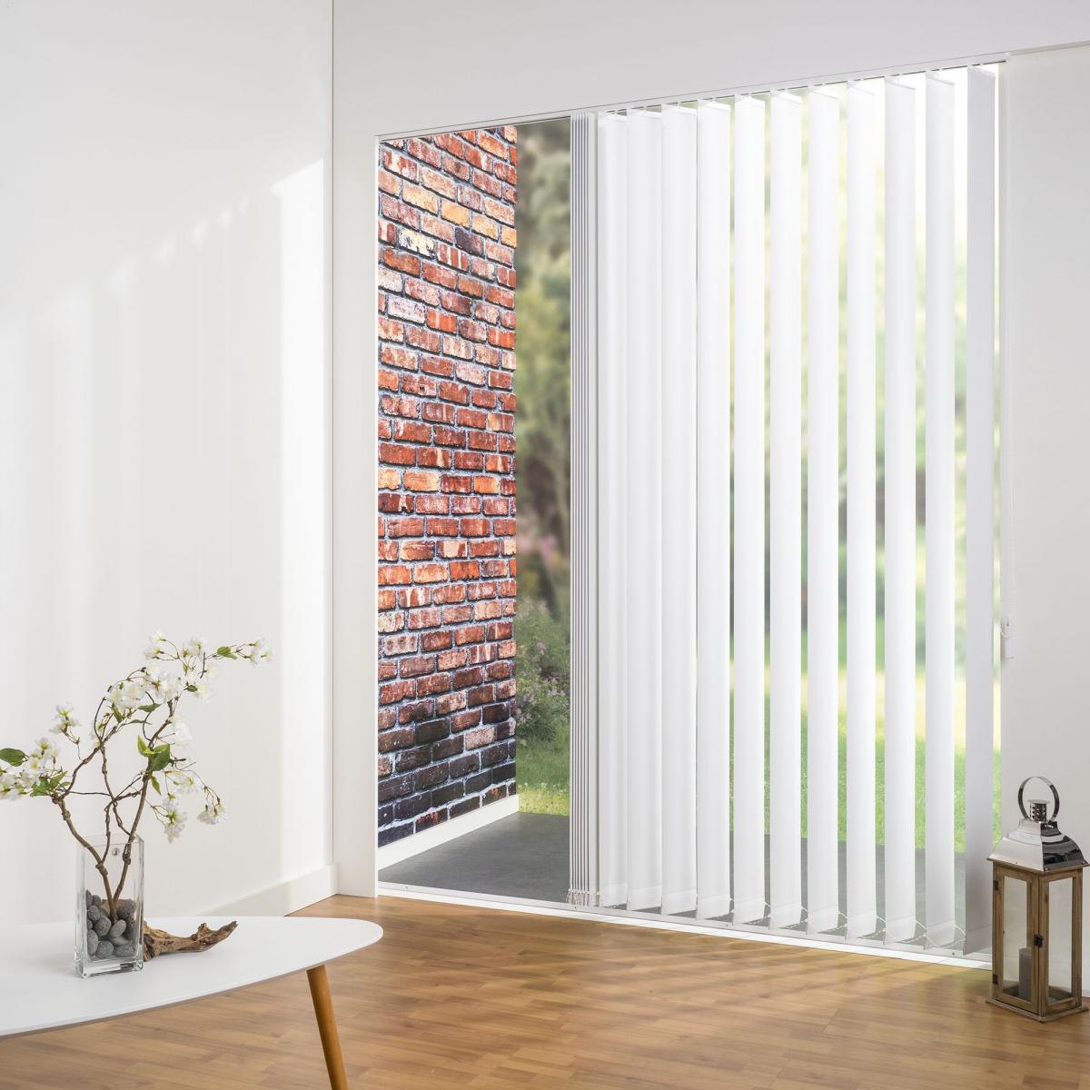Bella Casa Vertikalanlage Maß, 127 mm Lamelle, 120 x 250 cm, weiß