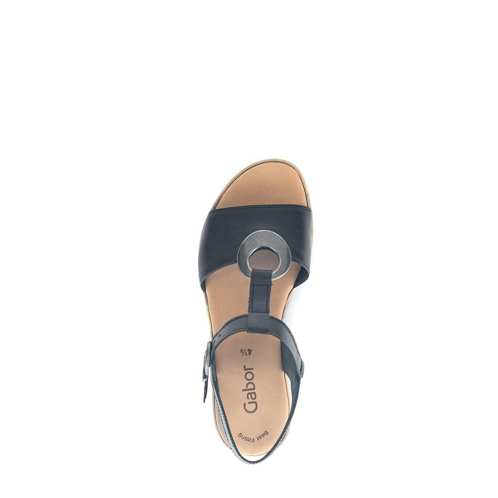 Gabor fashion Plateau Sandale schwarz