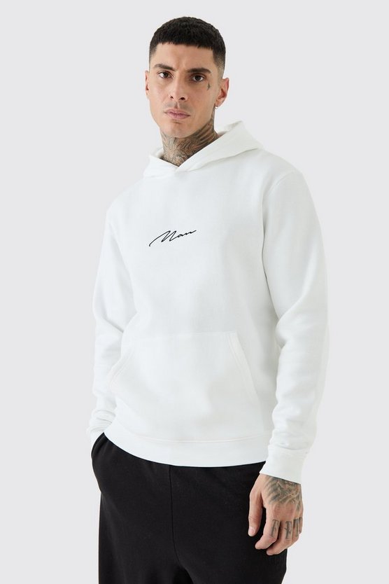 Tall Man Signature Hoodie in Weiß