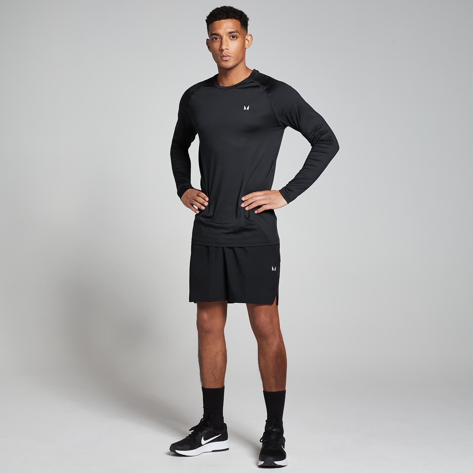 T-shirt d’entraînement à manches longues MP pour hommes – Noir