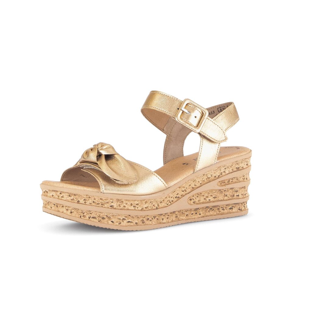 Gabor fashion Keilsandalette gold