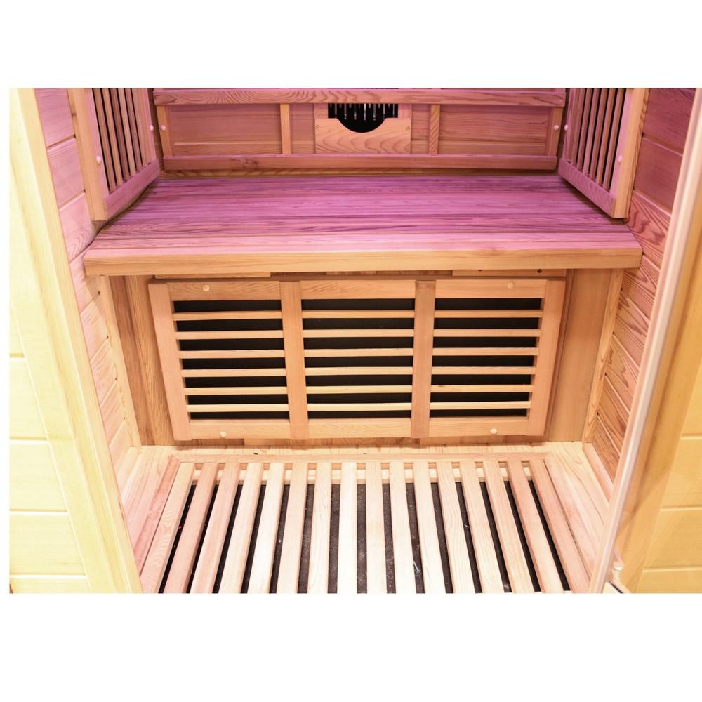 Dewello Infrarotkabine Infrarotsauna TORONTO 102cm x 102cm x 190cm Vollspektrumstrahler