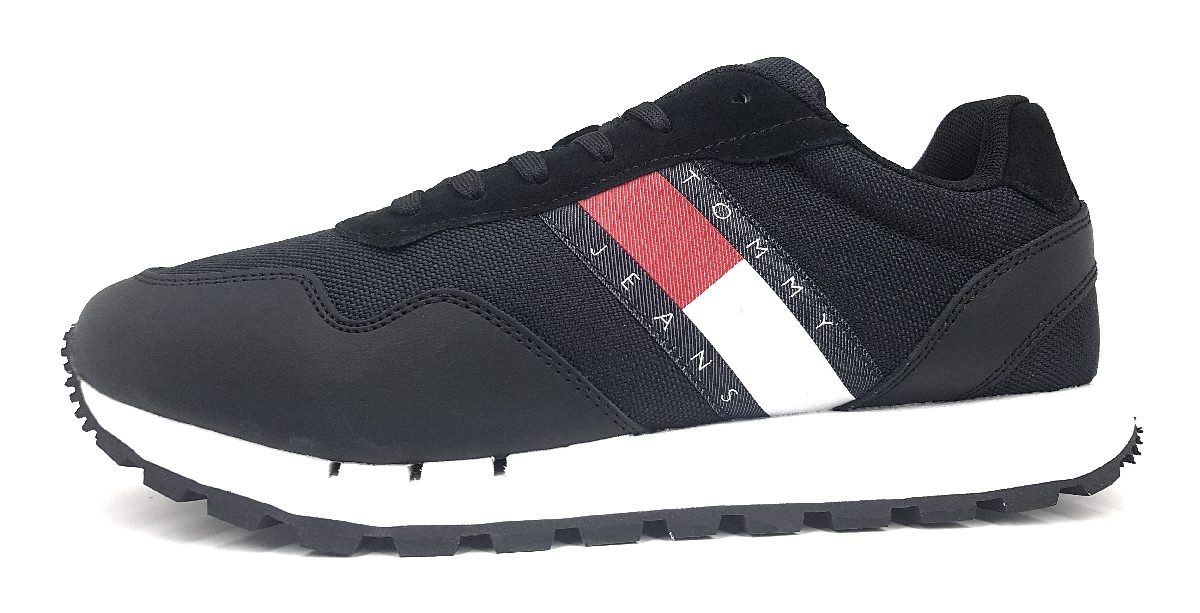 Tommy Hilfiger retro runner ESS EM0EM01081 Schwarz BDS black