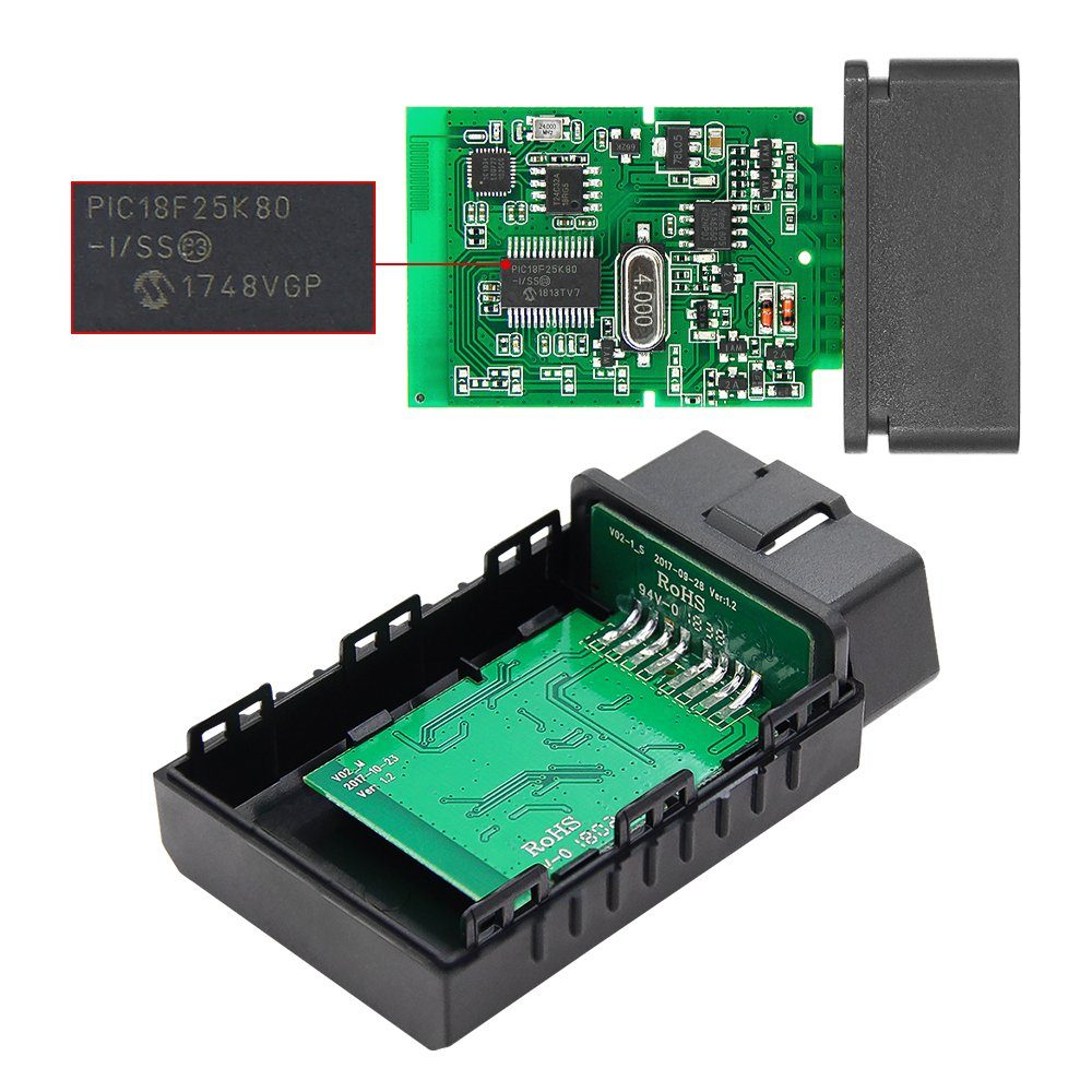 AN-DANNV OBD2-Diagnosegerät kfz Motorfehler auslesen und löschen OBDII Bluetooth Adapter