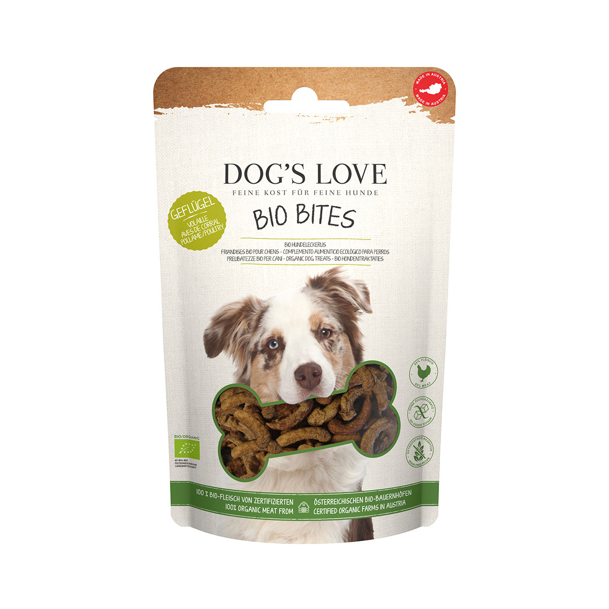 DOG'S LOVE BIO BITES Geflügel 150g günstig kaufen bei ZooRoyal