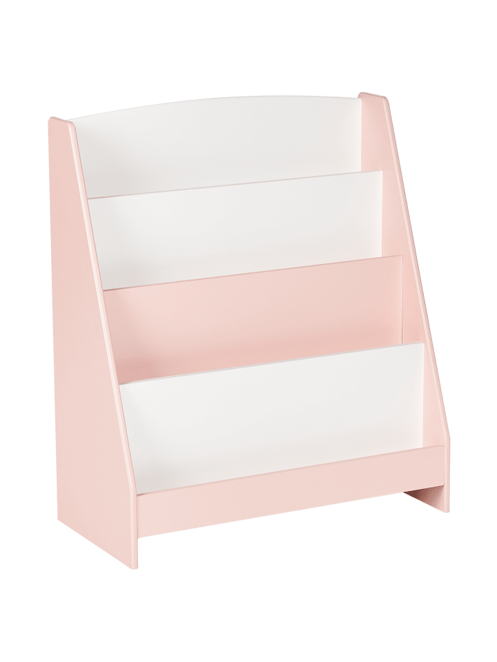 Beliani Bücherregal LILOET in Rosa/Weiß - (W) 61 x (H) 70 x (L) 30 cm günstig kaufen onesize