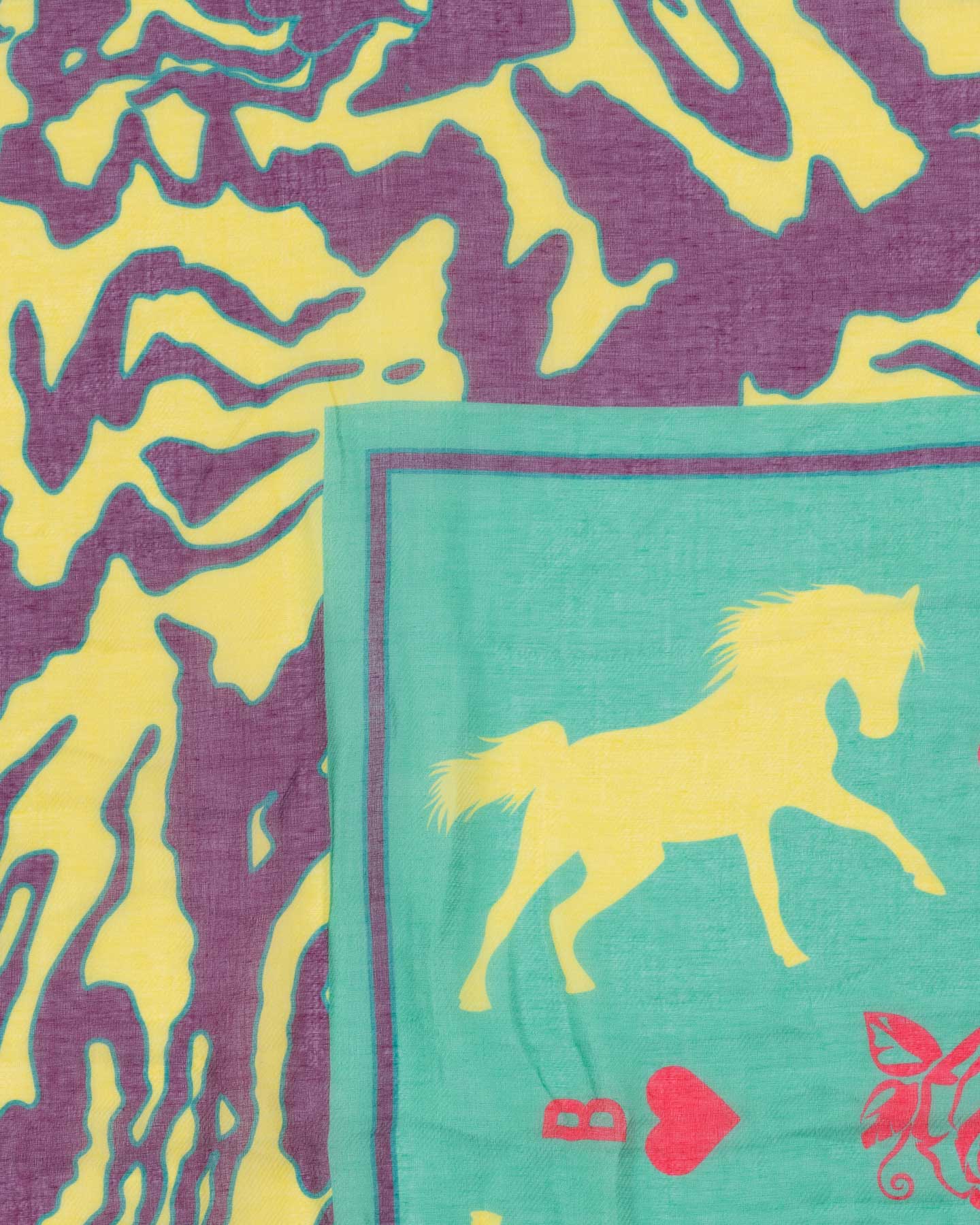 Pashmina Best Company Horses And Flowers W BCA002W22-896