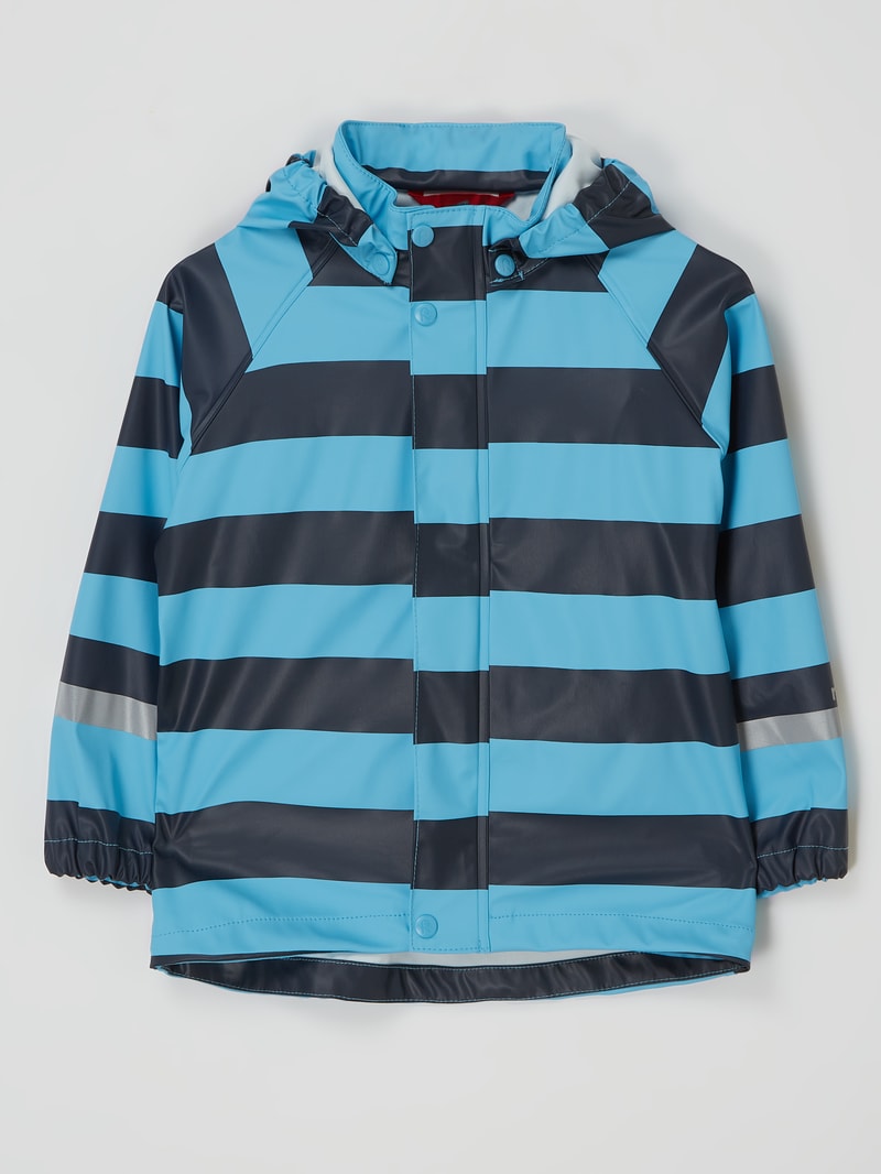 Jacke mit abnehmbarer Kapuze Modell 'Vesi' - wasserdicht in marineblau