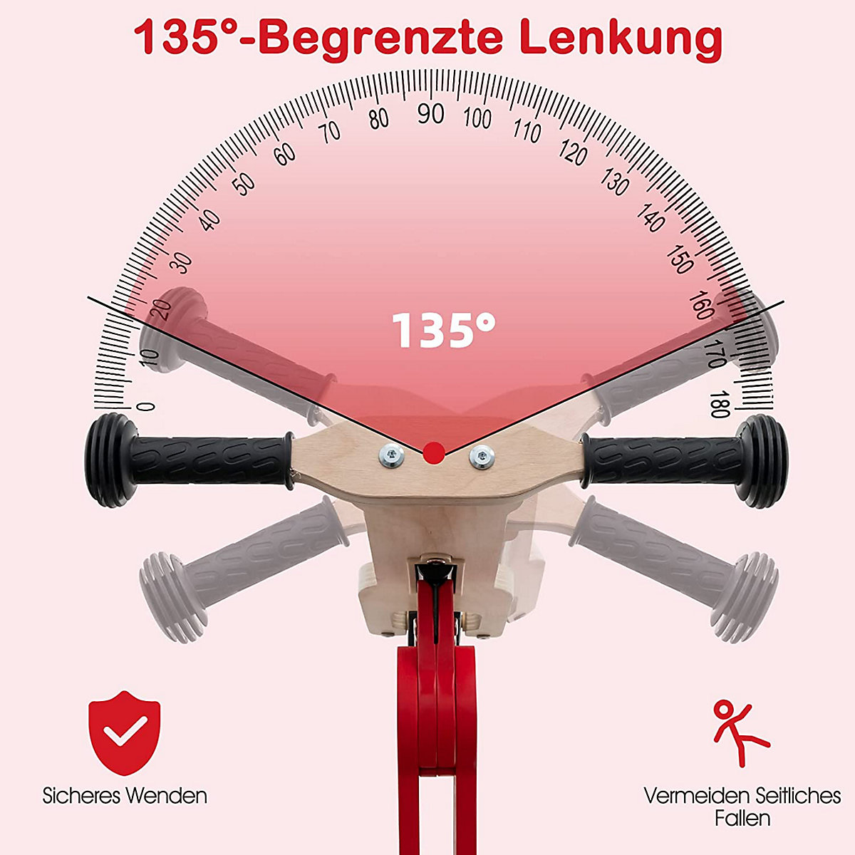 2 in 1 Laufrad & Roller mit abnehmbarem Sitz & Eva-Rädern
