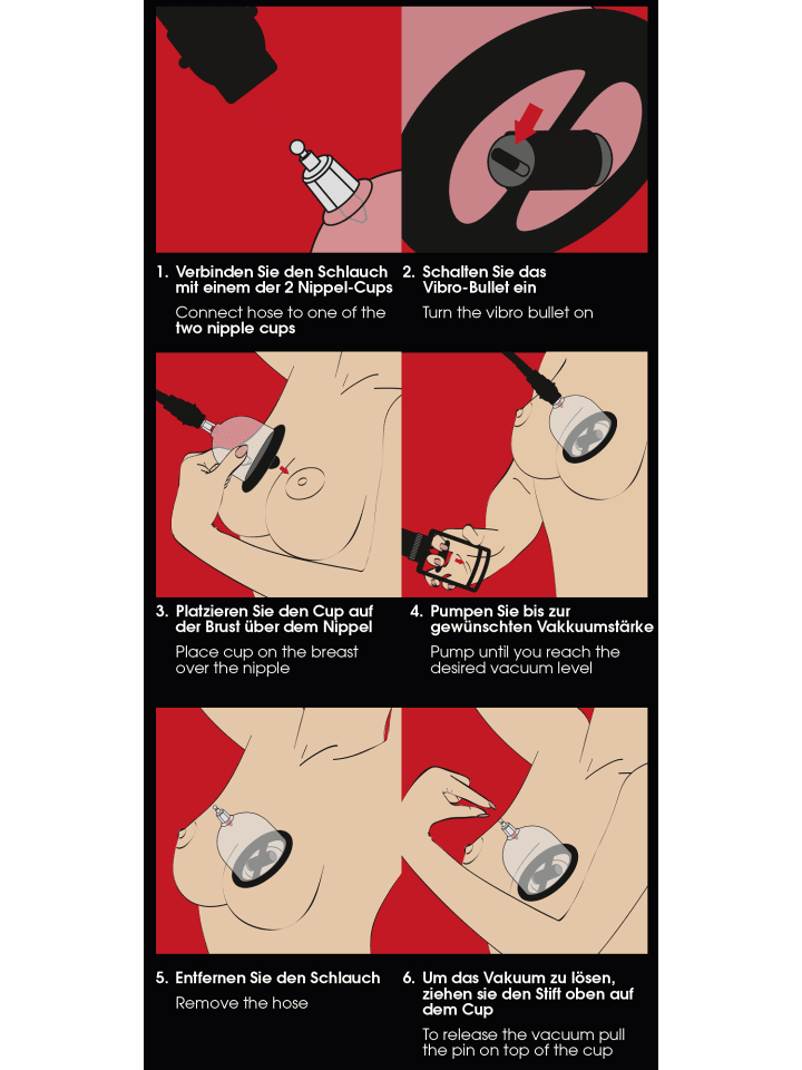 Bad Kitty Nippelsauger Vibrating Nipple Cups in transparent günstig kaufen 56