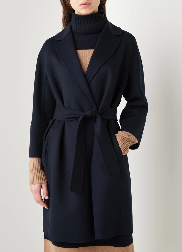MaxMara Arona vuneni kaput s remenom za vezanje