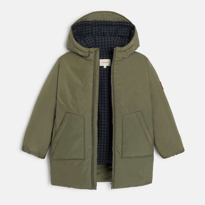 Parka garçon vert kaki Catimini
