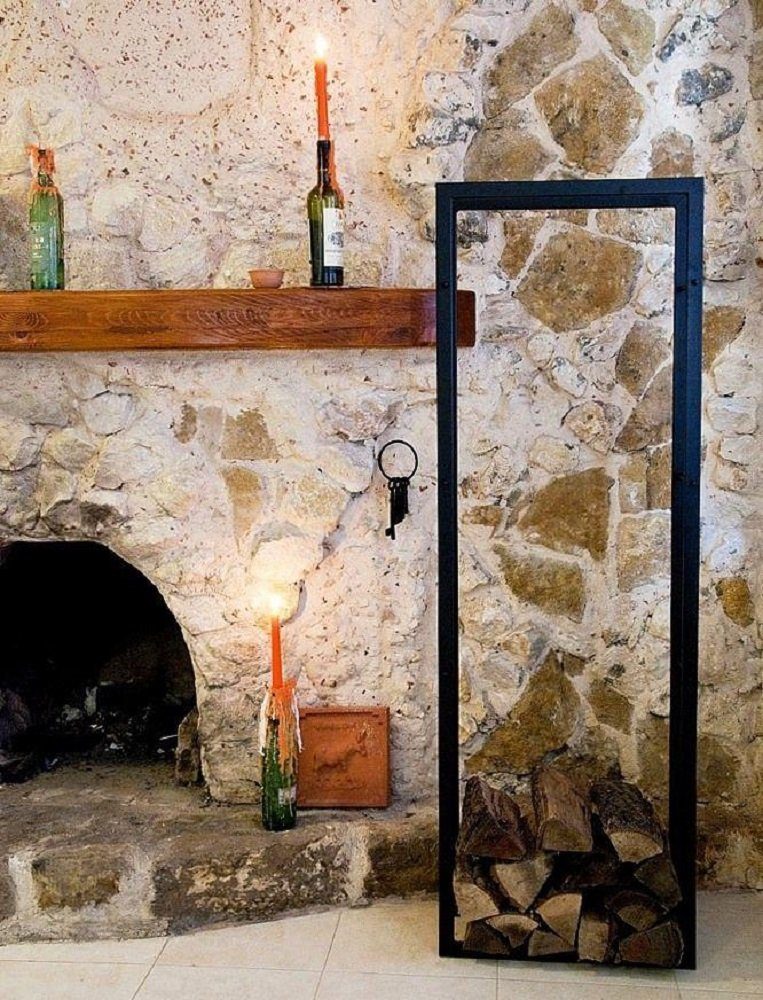 DanDiBo Kaminholzregal Kaminholzregal XXL Kaminholzständer 150 cm Holzkorb Kaminholzhalter Holzregal