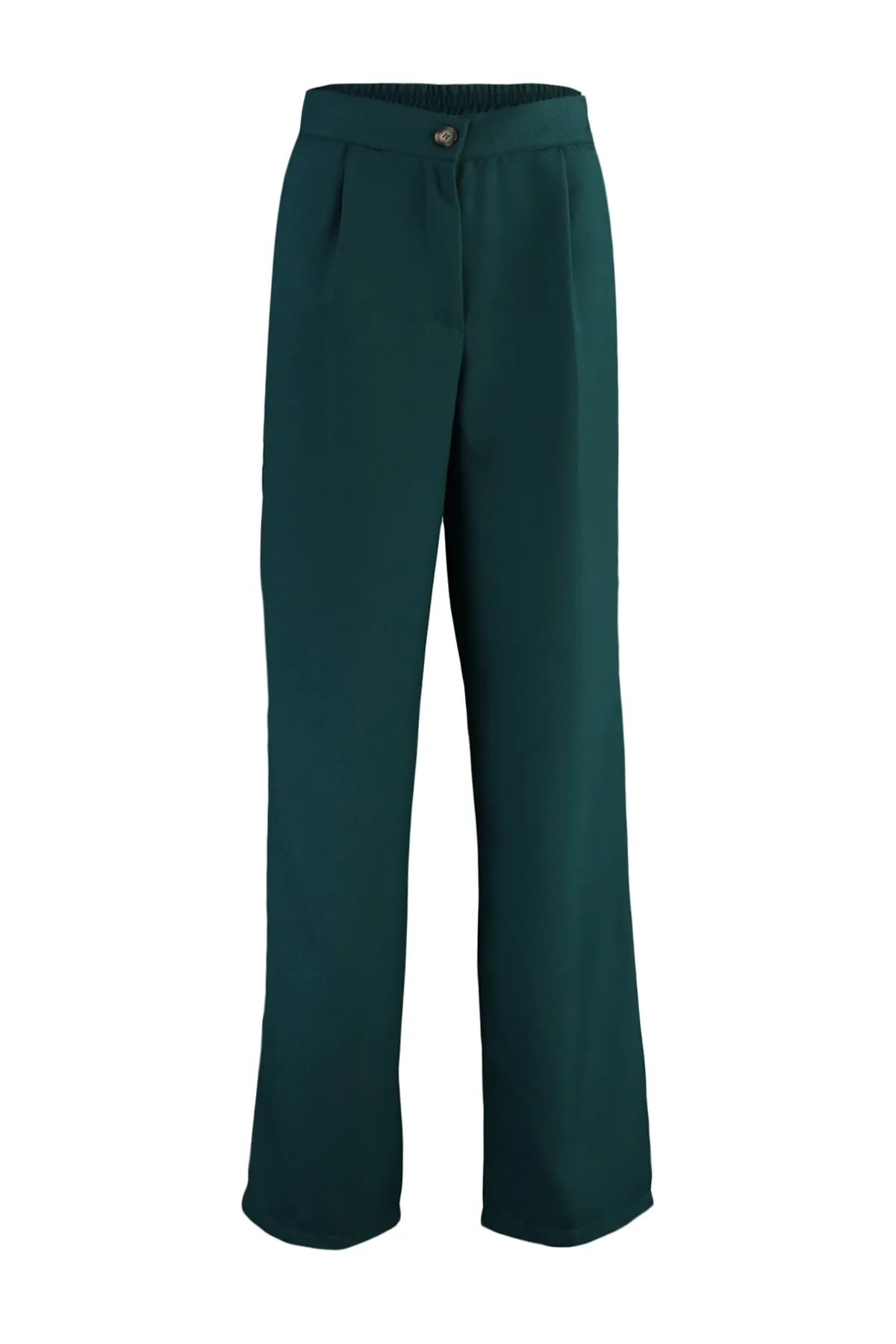 Trendyol Collection  Petrolfarbene gerade/gerade geschnittene Webhose TWOAW22PL0321