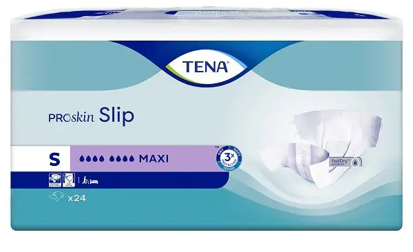 Tena Slip ProSkin Maxi, пелене за одрасле, 56-85 цм, мале величине
