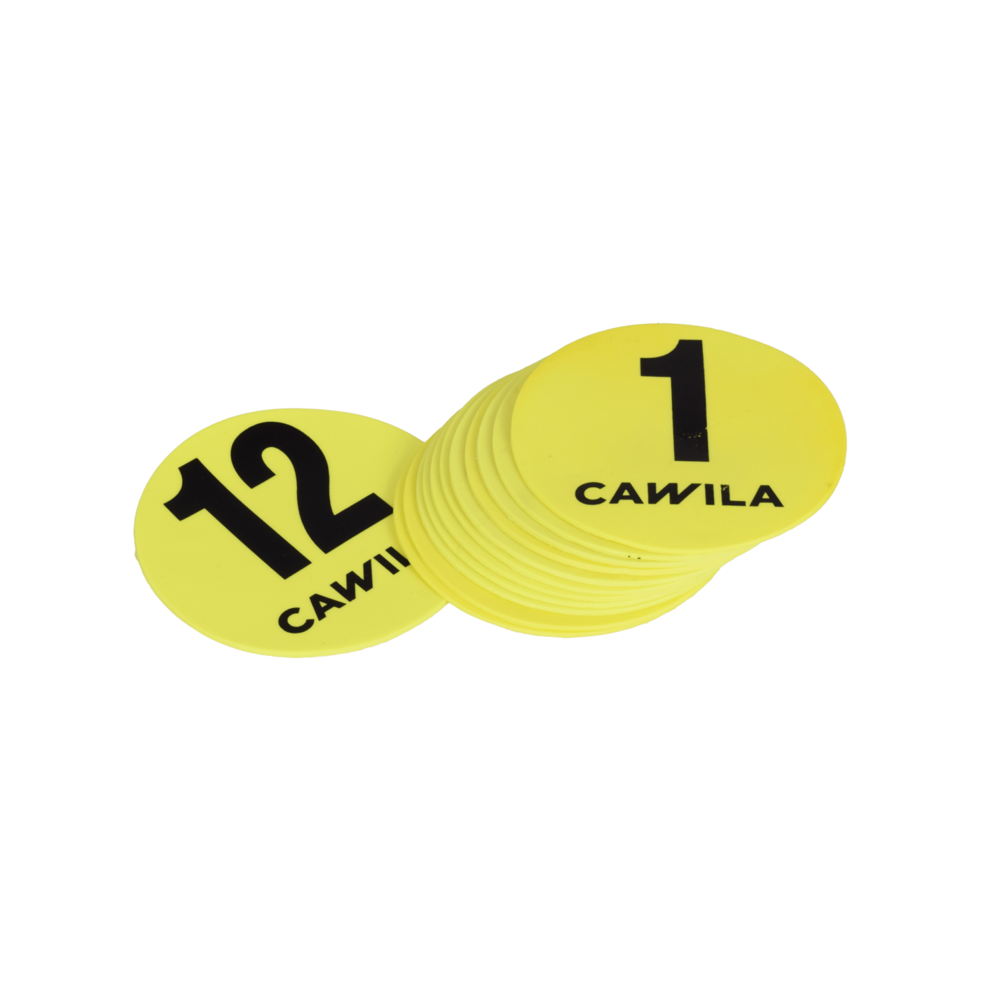 Cawila Floormarker Nr.1-12 Set 12,5 cm Gelb