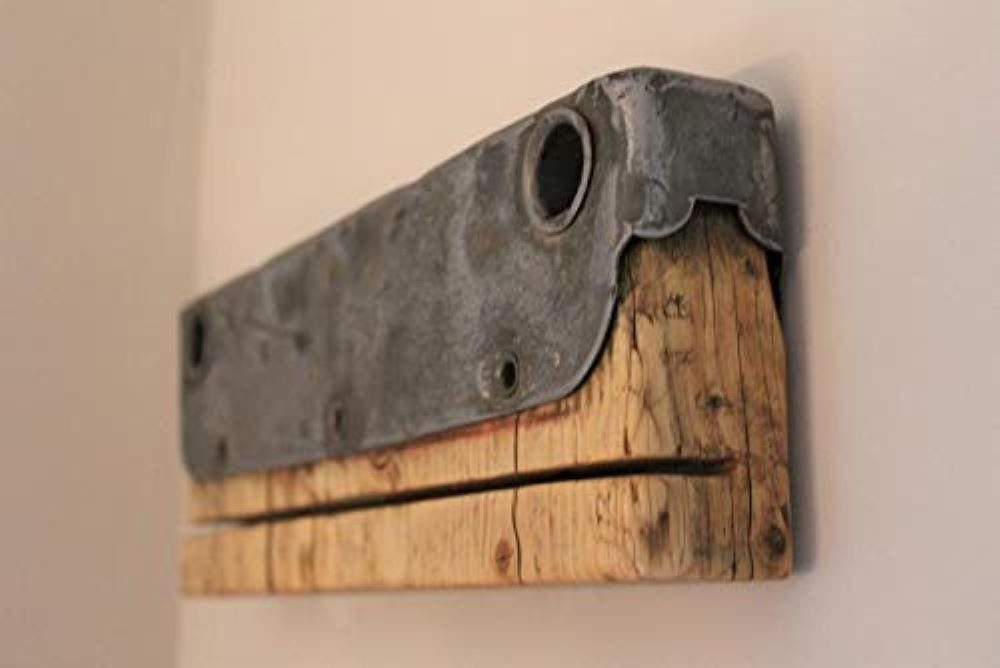 LPManufaktur Schlüsselbrett Schlüsselbrett Schlüsselboard Holz Leiste Halter Industrial Style, modernes handgefertigtes Design aus Deutschland