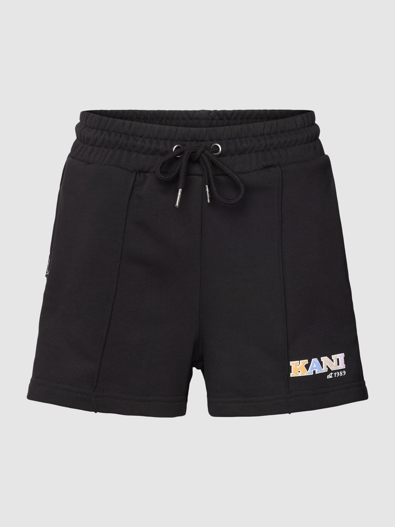 Sweatshorts mit Label-Patch Modell 'RETRO' in schwarz