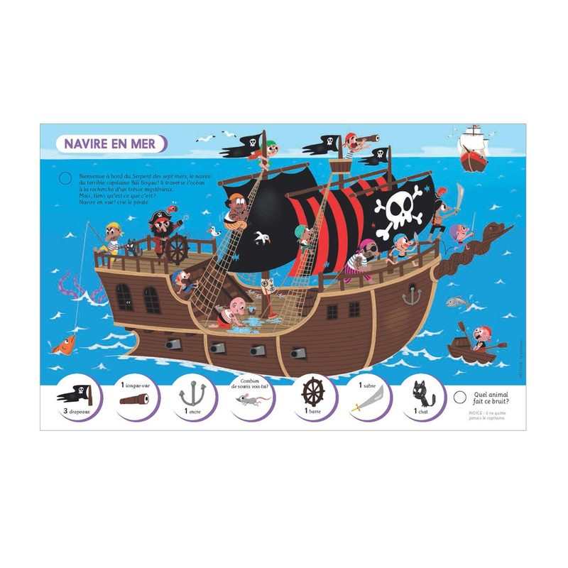 Livre Ecoute et trouve les pirates - Larousse Jeunesse