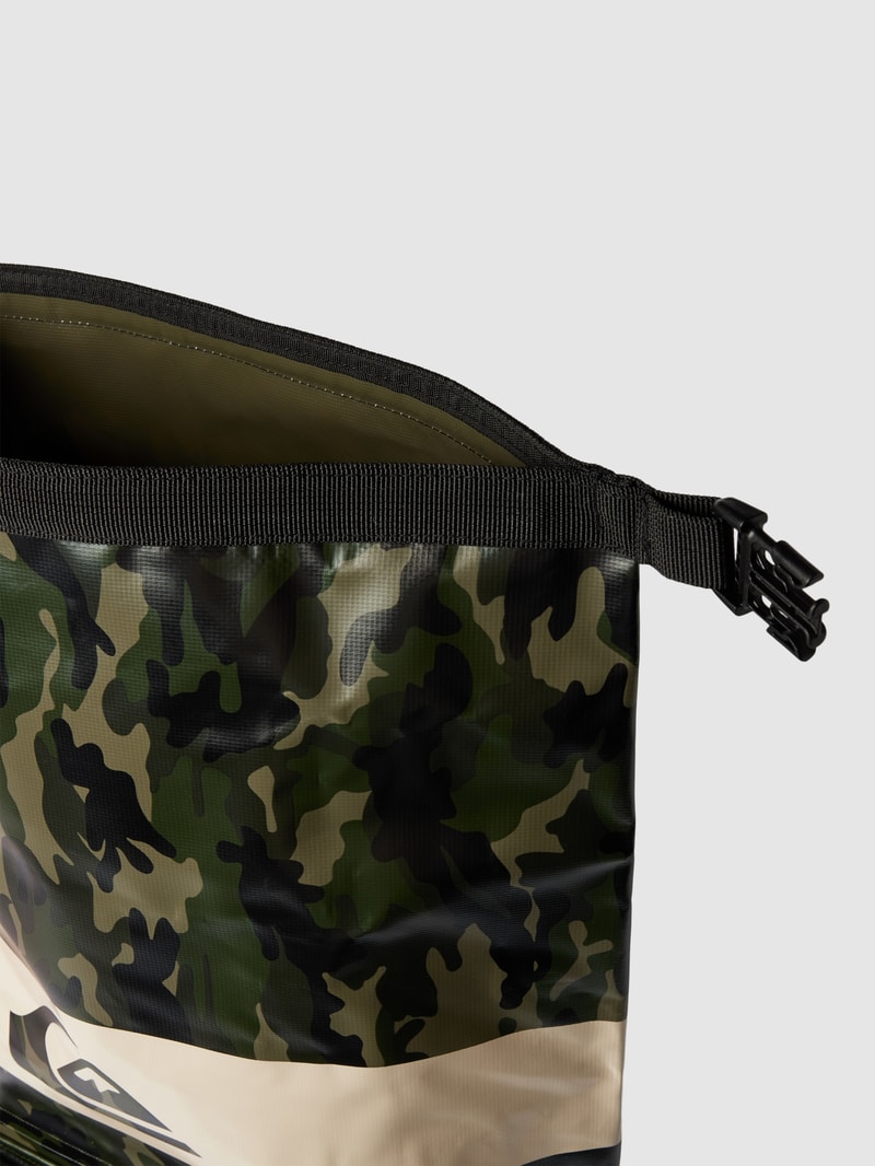 Rucksack mit Label-Details Modell 'SEA STASH' in olivgrün