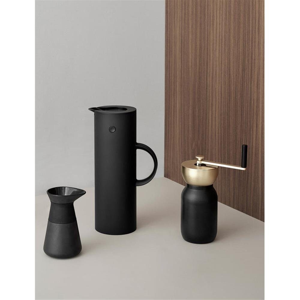 Stelton Kaffeemühle Collar, manuell, Schwarz / Messing, Nordisches Design