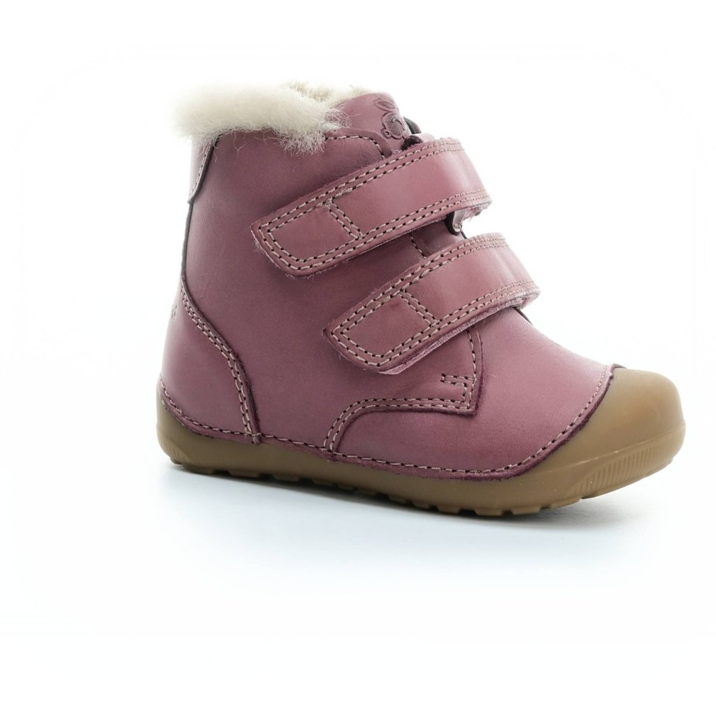 Bundgaard Petit Mid Lamb Dark Rose dunkelrosa Barfuß-Stiefeletten