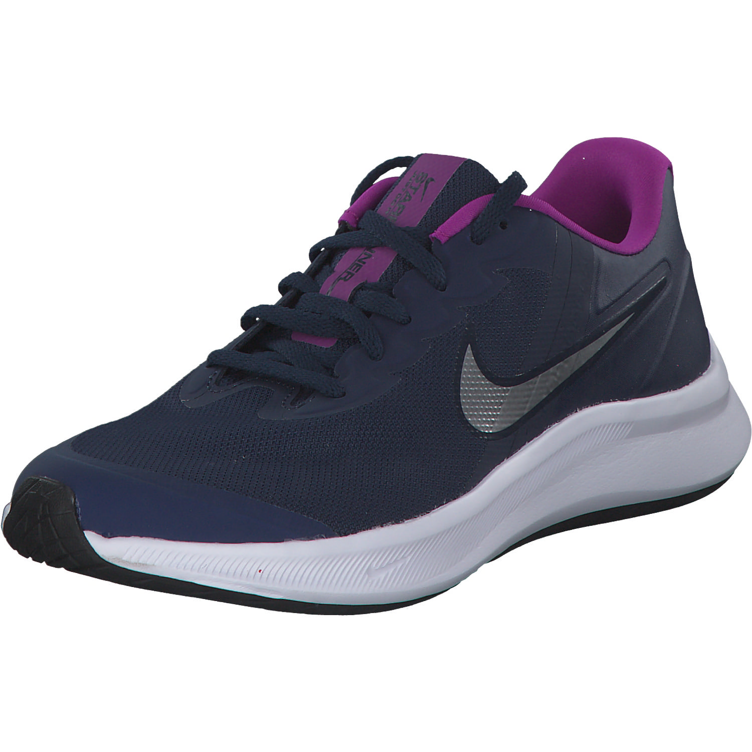 Nike Star Runner 3 DA2776 W, Sneakers Low, Damen, midnight navy/metallic silver
