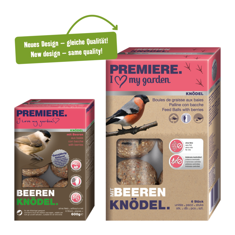 PREMIERE Meisenknödel PREMIERE Meisenknödel 6er ohne Netz Beeren