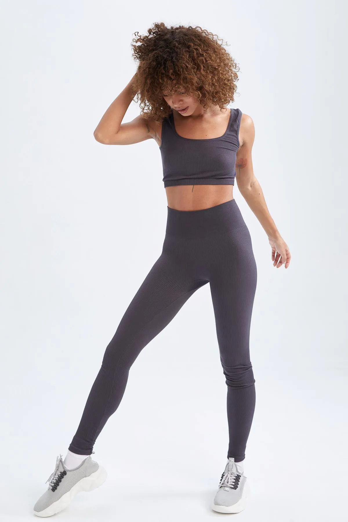 DeFacto  Passgenaue, nahtlose Sport-Leggings mit hoher Taille