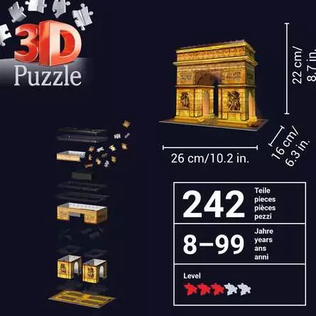 Ravensburger Triumphbogen bei Nacht