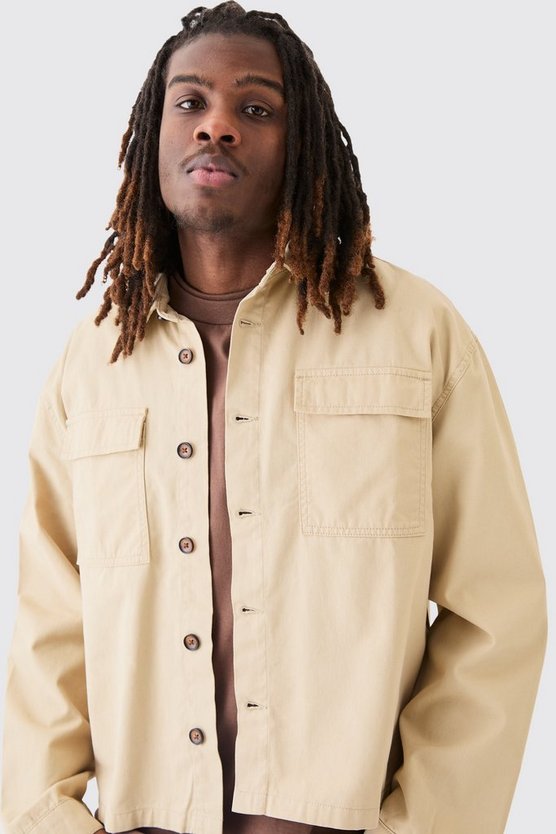 Smart Boxy Twill Pocket Shirt