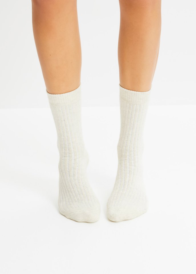 Thermo Socken (4er Pack) mit Innenfrottee und Rippoptik