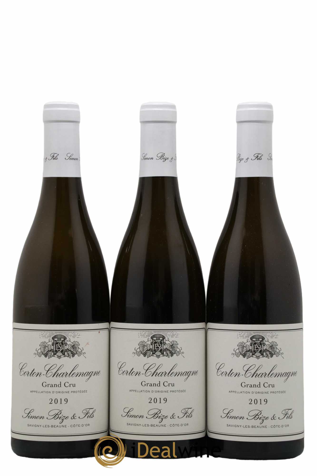Corton-Charlemagne Grand Cru Simon Bize & Fils  2019 - Lot de 3 Bouteilles