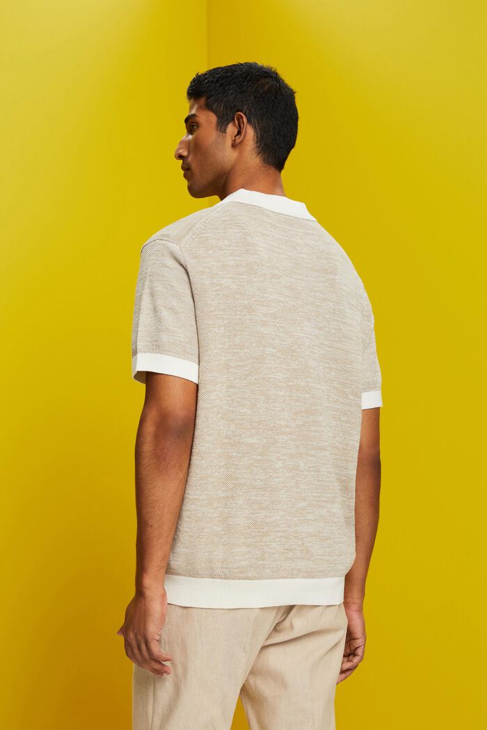 Kurzärmeliger Pullover mit Polokragen
