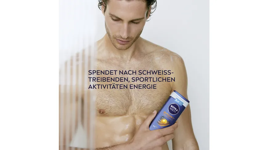 NIVEA MEN Duschgel Sport 24H fresh effect 3 in 1 250 ml