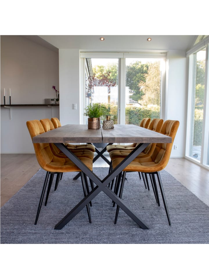 ebuy24 Essgruppe Moss (7-teilig) Gelb 95 x 200 cm günstig kaufen onesize