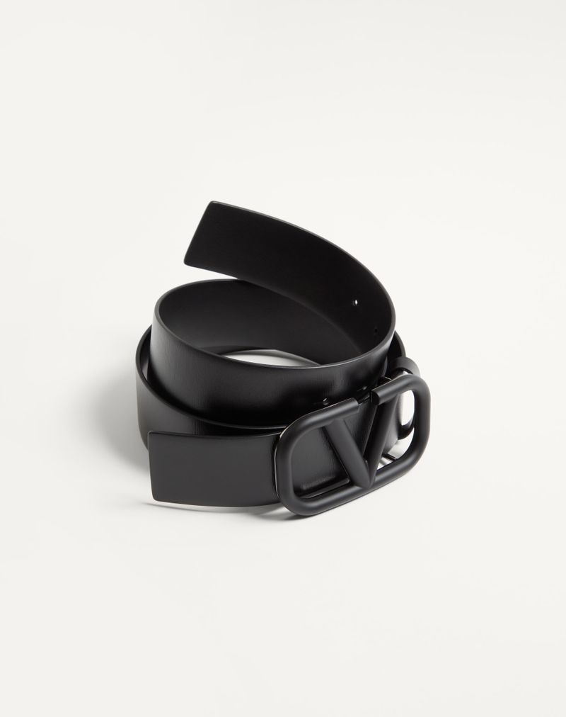 Cinto exclusivo VLogo em couro de bezerro 40 mm