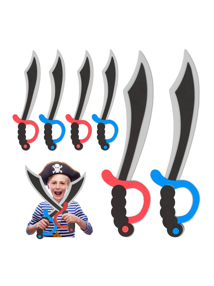 relaxdays 8 x Piratensäbel in Bunt günstig kaufen onesize