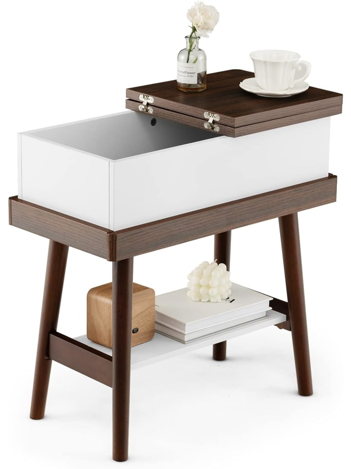 COSTWAY Beistelltisch in Braun günstig kaufen 60 cm