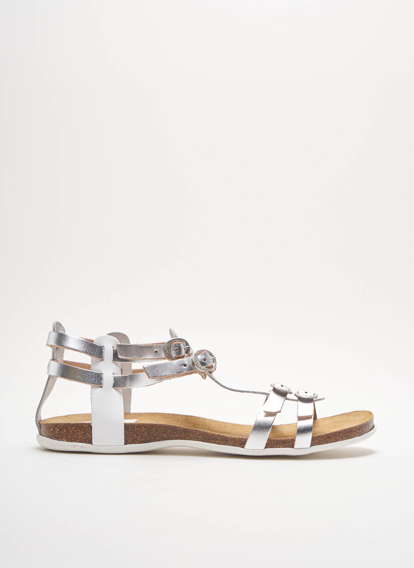 Kickers Sandales Nu Pieds Femme couleur blanc