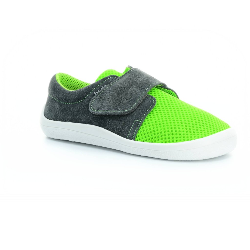 Beda Lime Barfußsneakers (BF 0001/SK/1W Mesh mit Leder)