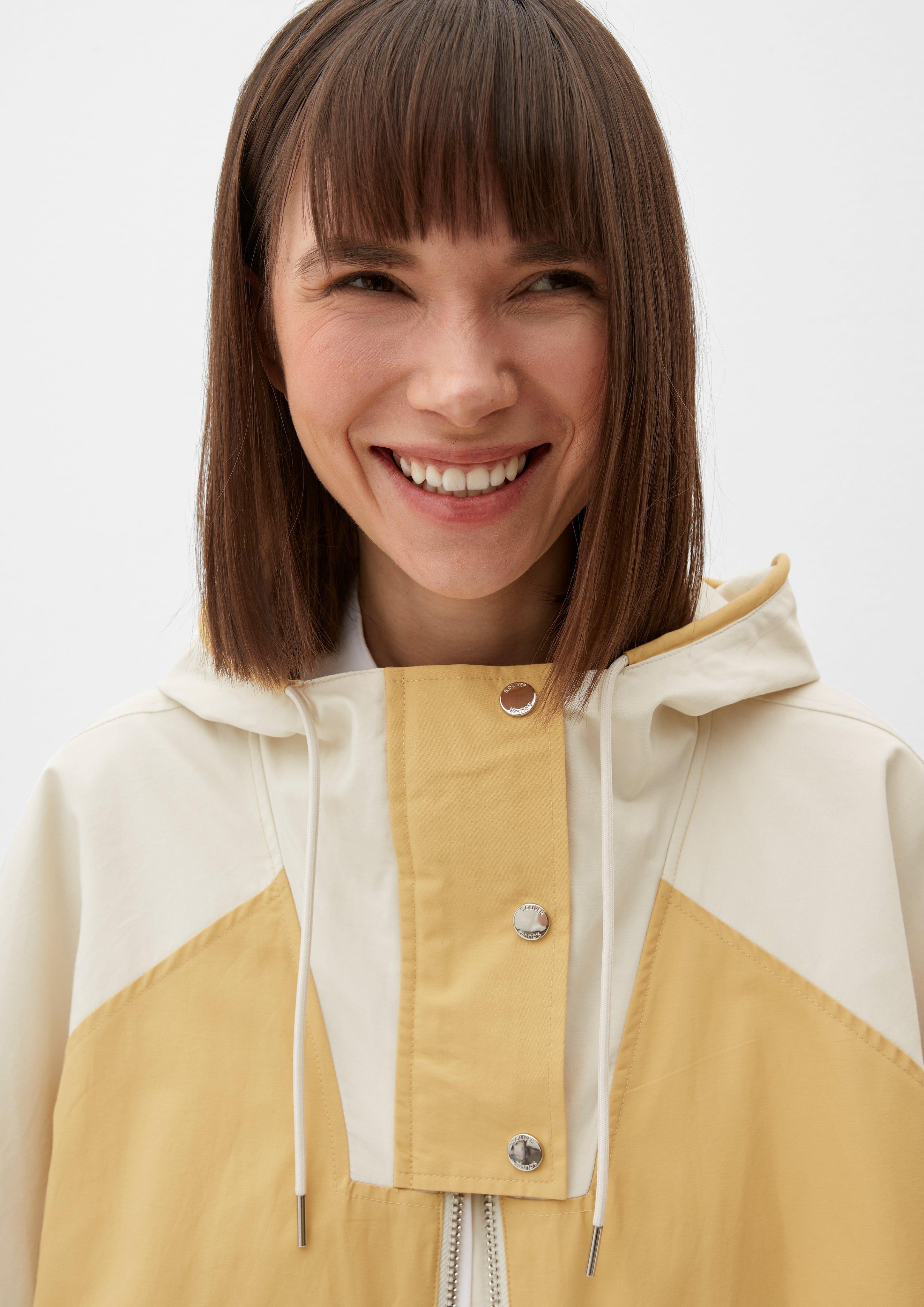 Outdoor-Jacke in Bicolor-Optik  2126468-0330