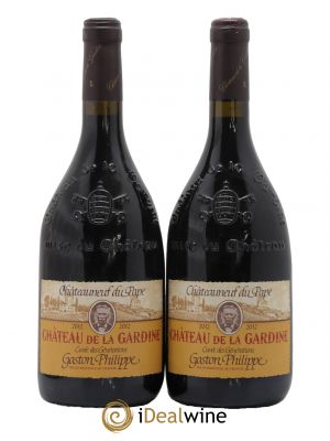 Châteauneuf-du-Pape Château de La Gardine Cuvée des Générations Famille Brunel Gaston Philippe 2012 - Lot de 2 Bouteilles