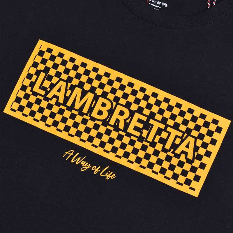 Lambretta Checker Box Herren T-Shirt SS1002-BLACK