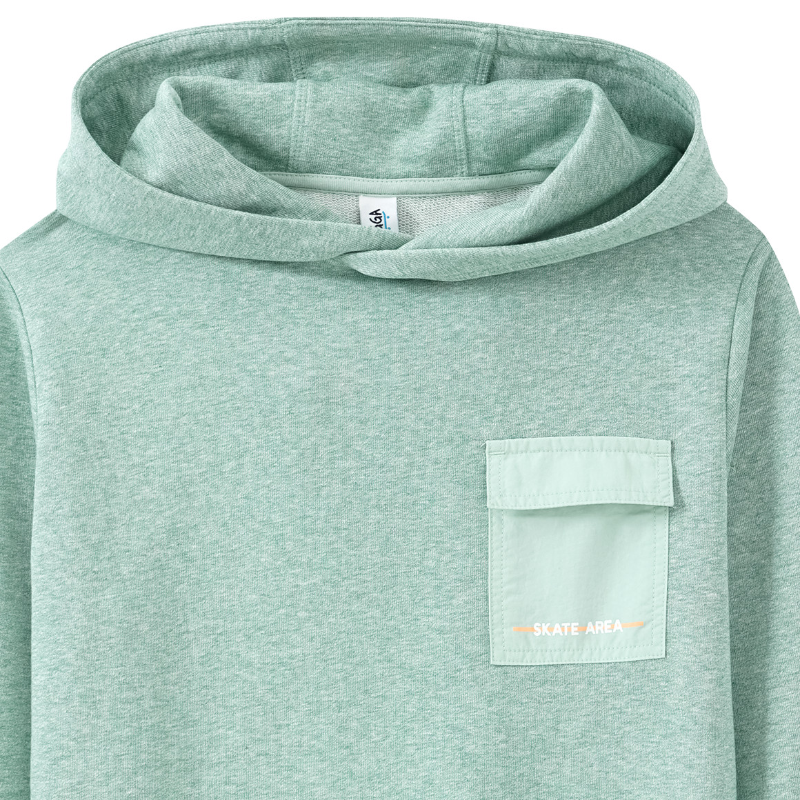 Jungen Hoodie mit aufgsetzter Tasche