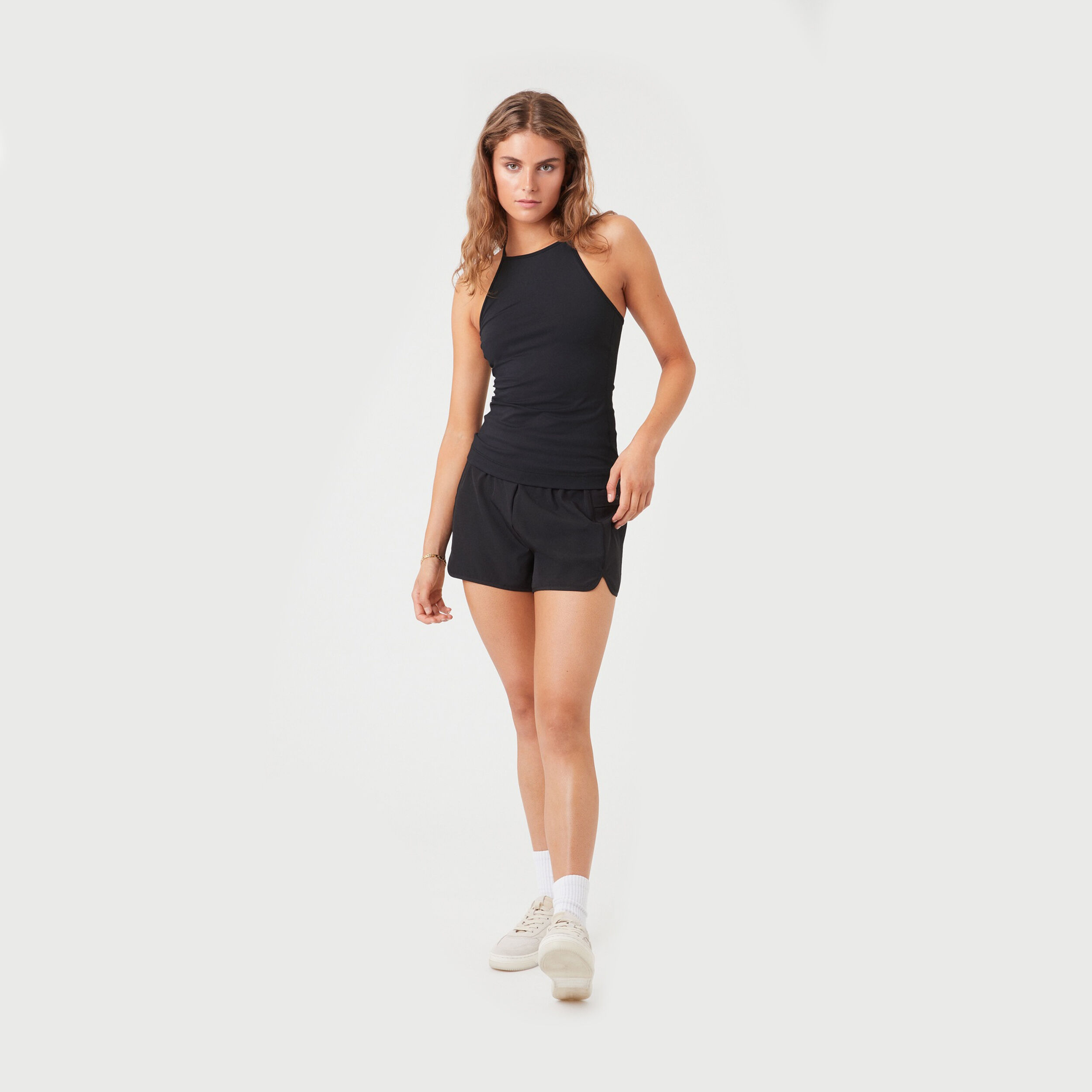 Borg Strap Tank-Top Damen - Schwarz