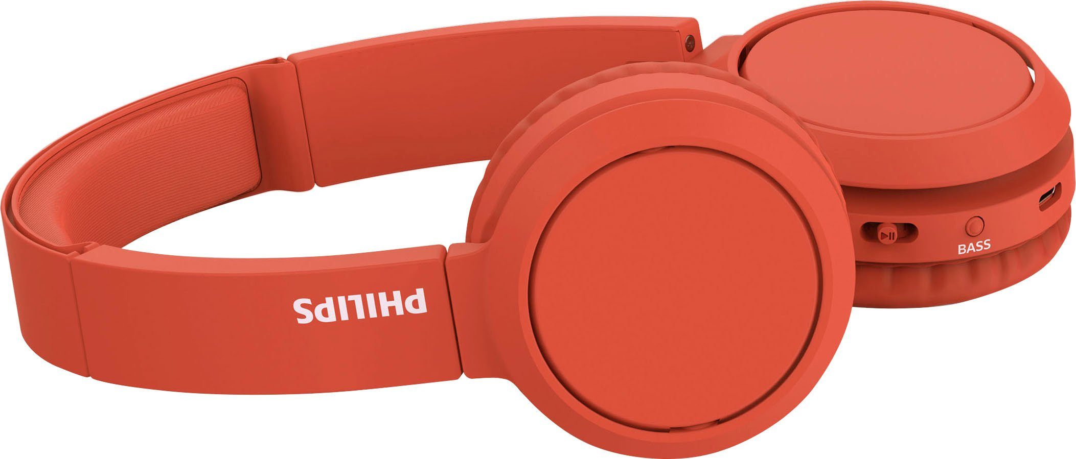 Philips TAH4205 Over-Ear-Kopfhörer (Rauschunterdrückung, integrierte Steuerung für Anrufe und Musik, A2DP Bluetooth, AVRCP Bluetooth, Bluetooth, HFP, HSP)