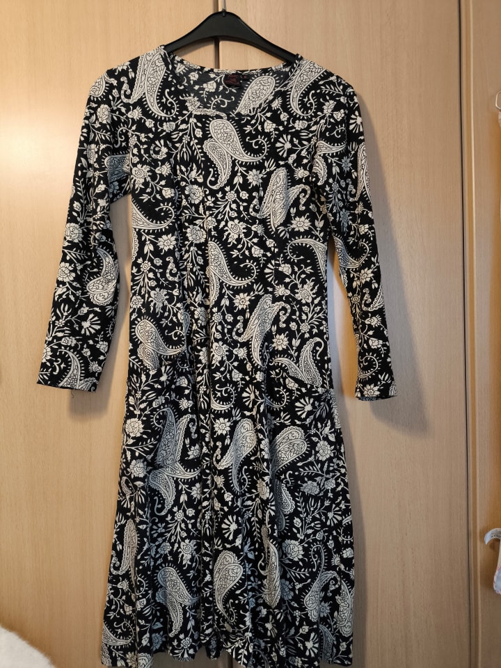 Aller Simplement Kleid in Schwarz/ Beige günstig kaufen 38/40